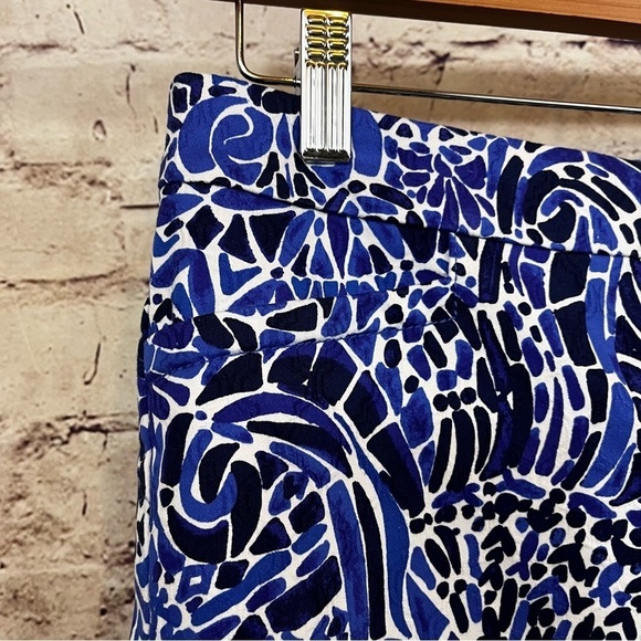 Lilly Pulitzer Blue Kelly Taverna Tile Print Ankle Pants - Picture 2 of 11